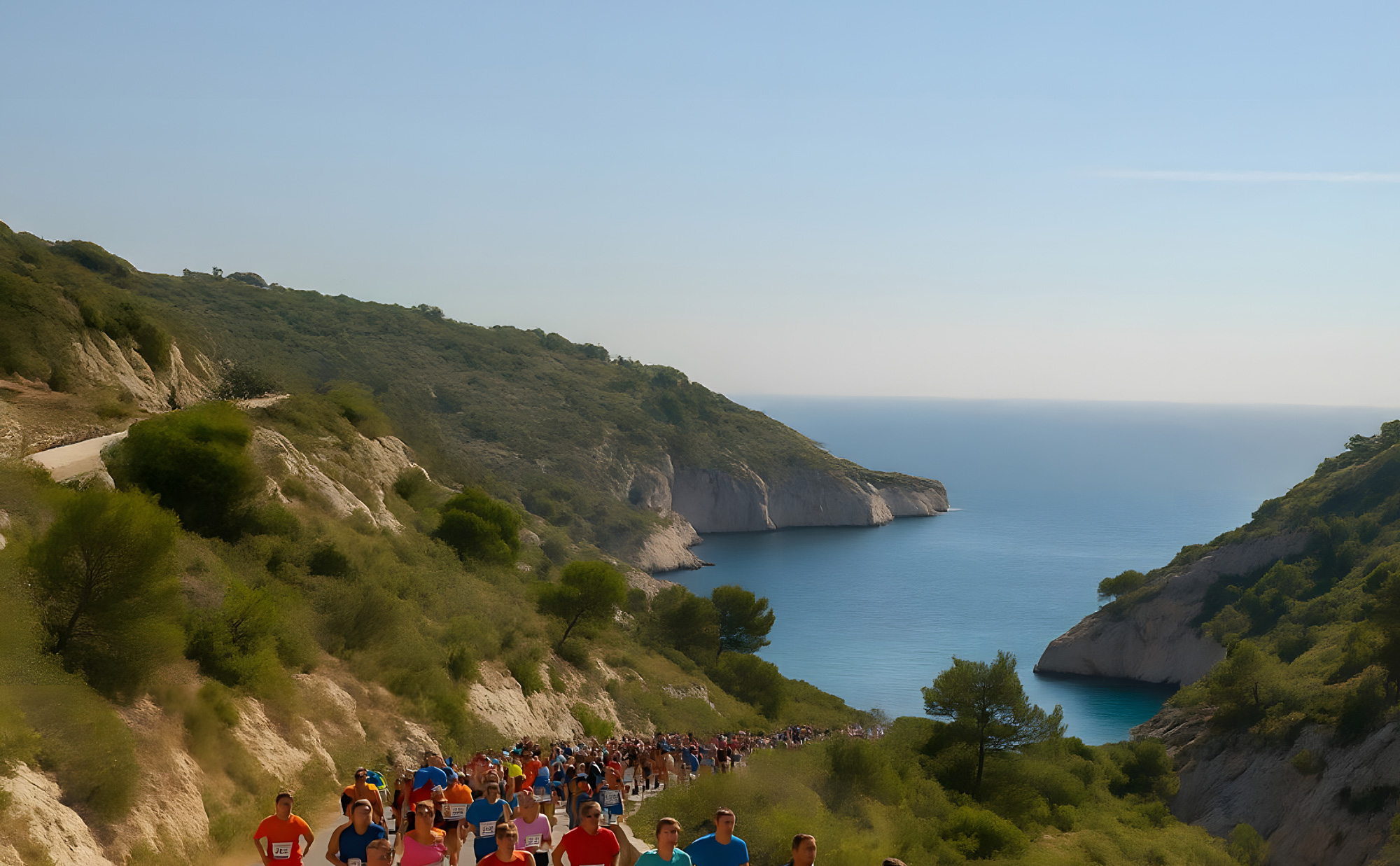 marseille cassis semi marathon en avant
